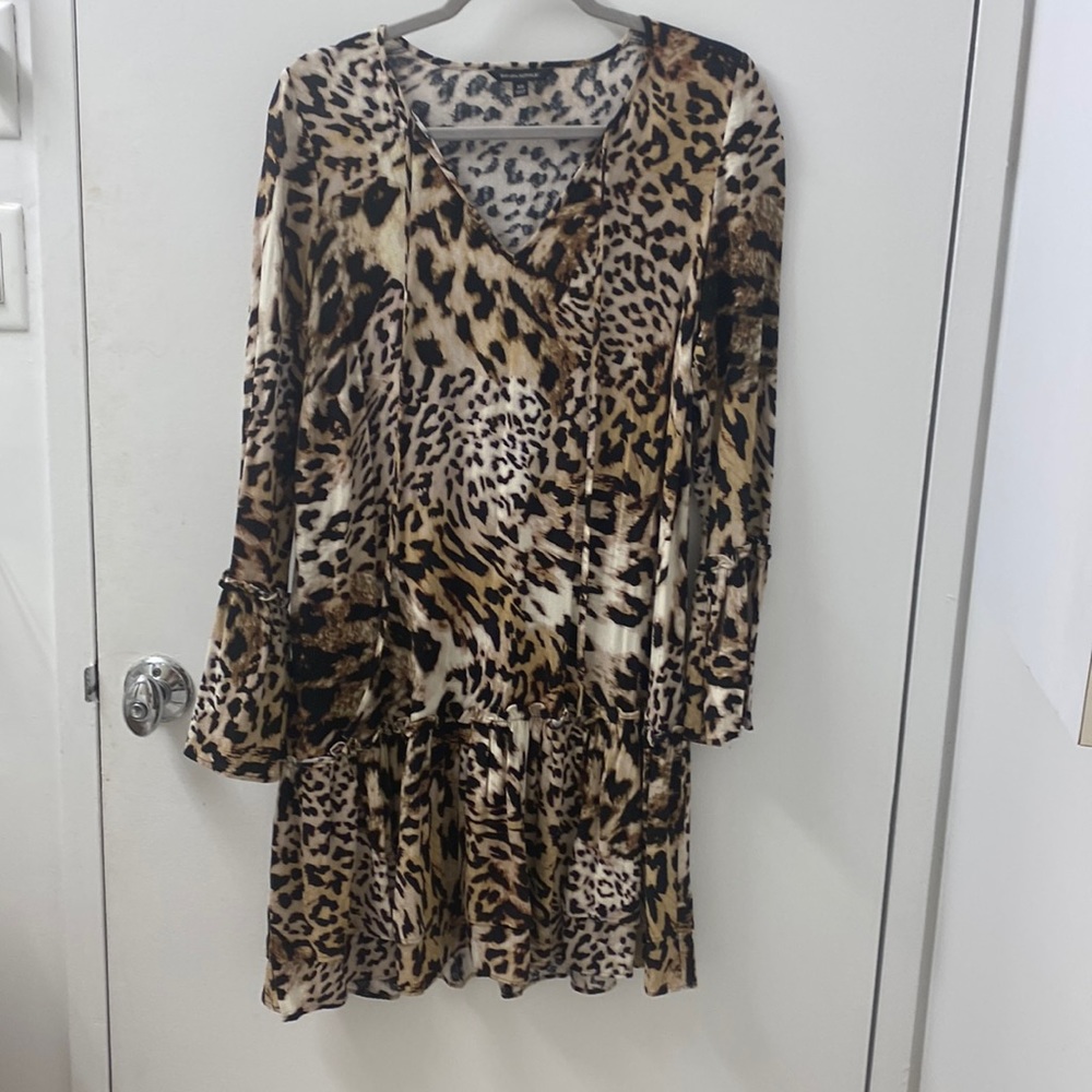 Animal print shift